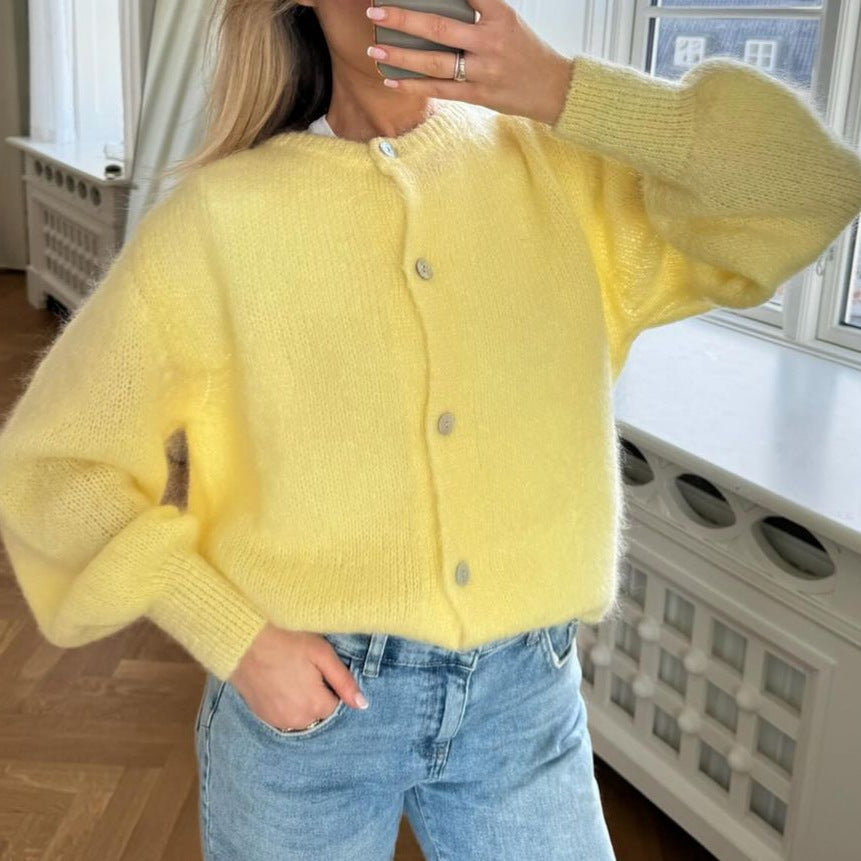 Cardigan doux en maille