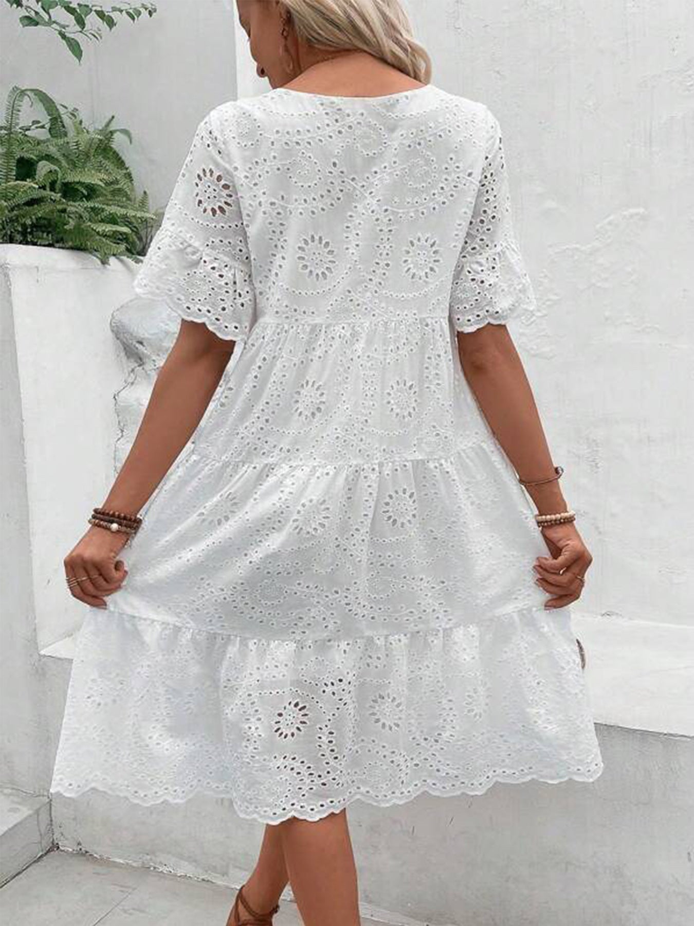 Robe à broderie florale