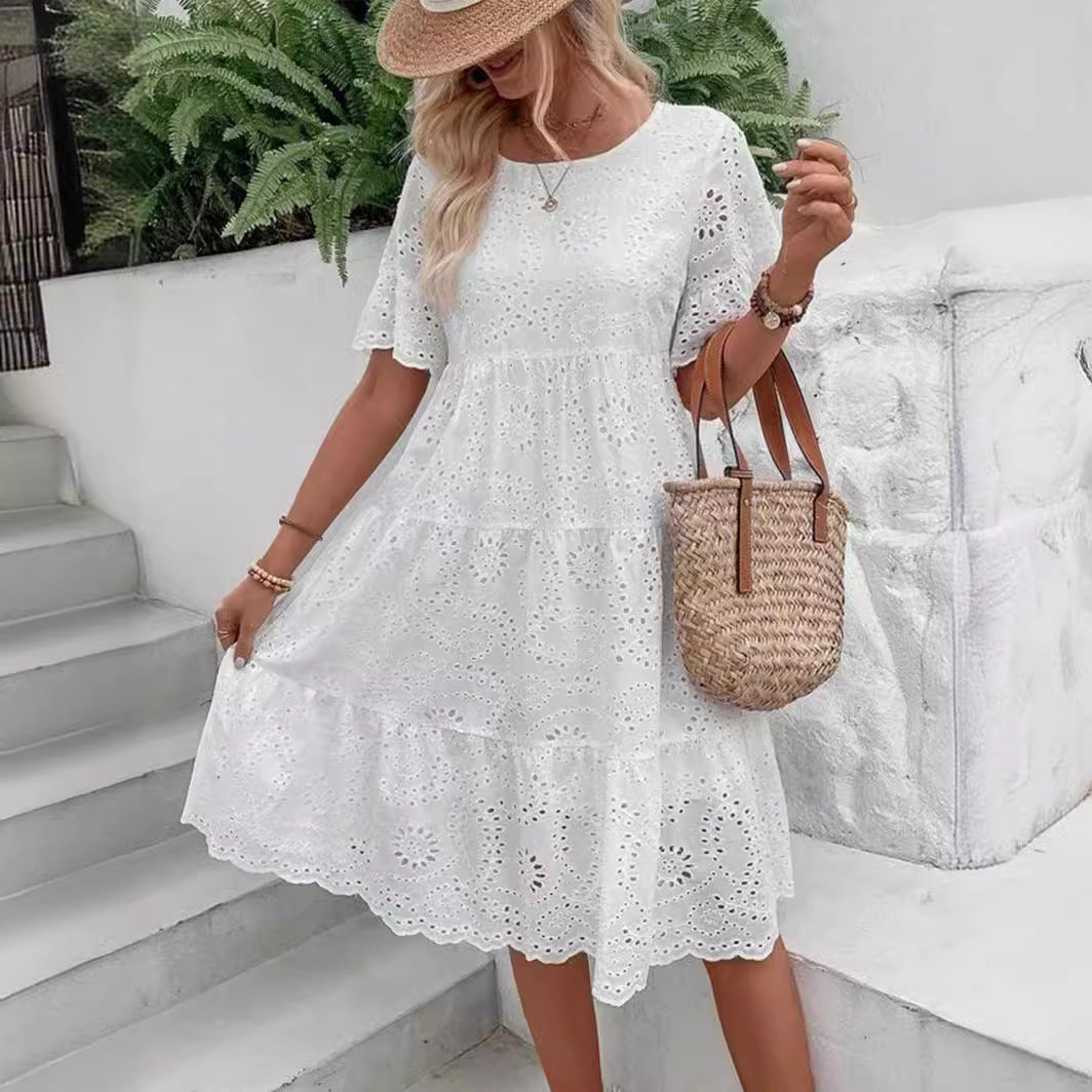 Robe à broderie florale