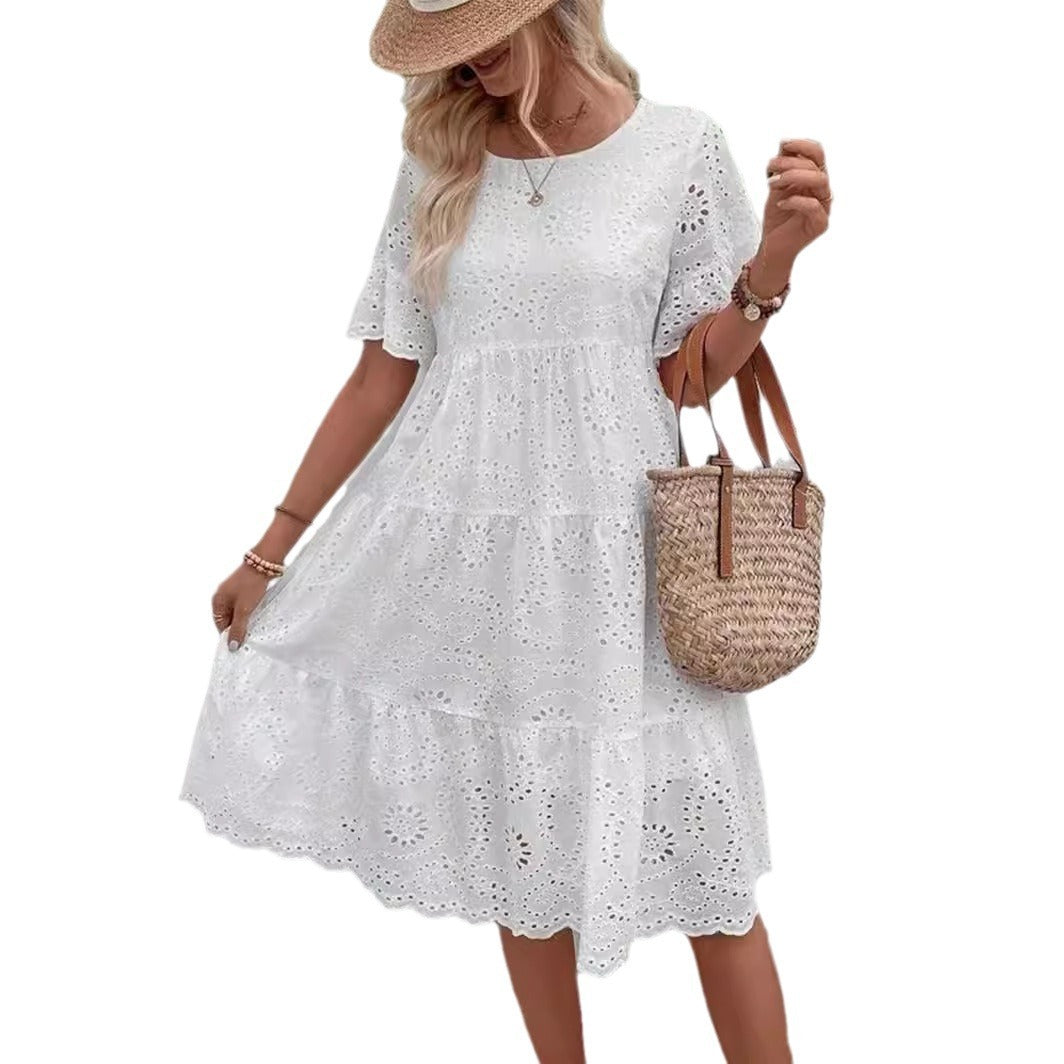Robe à broderie florale