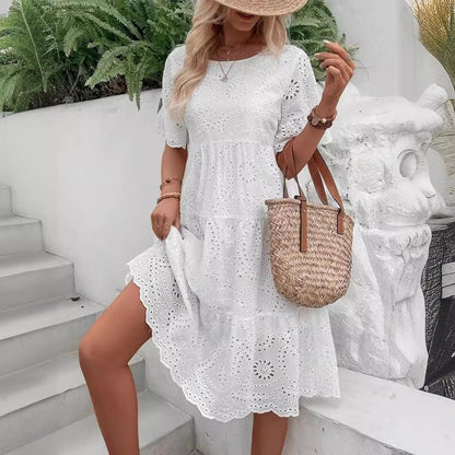 Robe à broderie florale